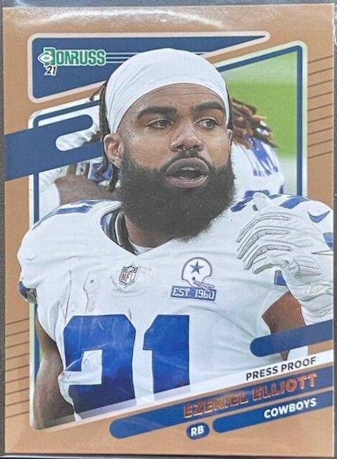Ezekiel Elliott [Press Proof Bronze] #188