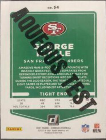 George Kittle [Aqueous Test] #54