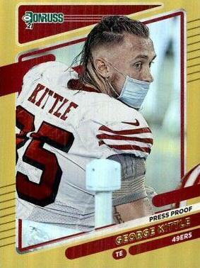 George Kittle [No Helmet Press Proof Gold] #54
