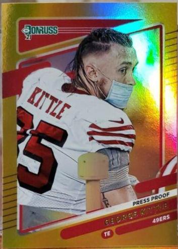 George Kittle [No Helmet Press Proof Premium] #54