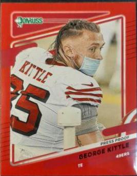 George Kittle [Press Proof Red] #54