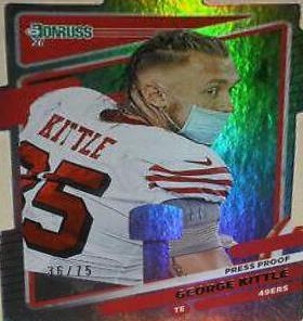George Kittle [Press Proof Silver Die Cut] #54