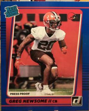 Greg Newsome II [Press Proof Blue] #341