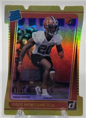 Greg Newsome II [Press Proof Gold Die Cut] #341