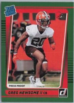 Greg Newsome II [Press Proof Green] #341