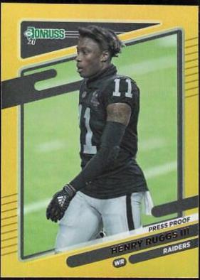 Henry Ruggs III [No Helmet Press Proof Yellow] #90