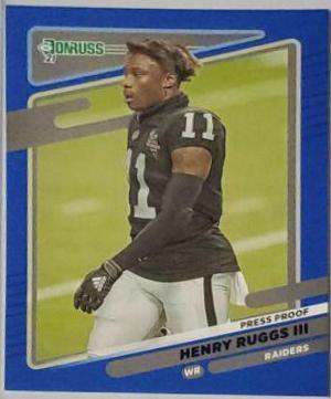 Henry Ruggs III [Press Proof Blue] #90