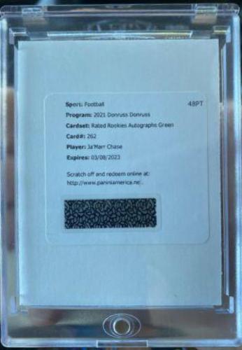 Ja'Marr Chase [Autograph Green] #262