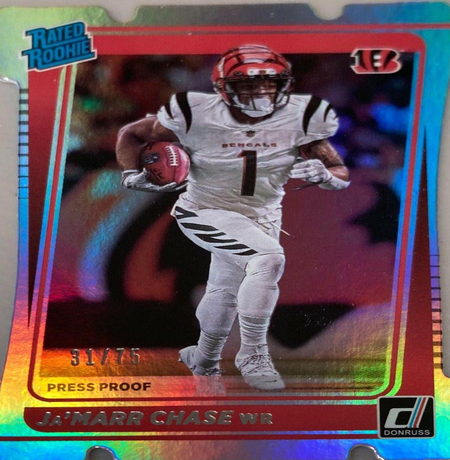 Ja'Marr Chase [Press Proof Silver Die Cut] #262