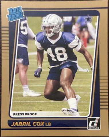 Jabril Cox [Press Proof Bronze] #317