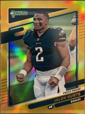 Jalen Hurts [No Helmet Press Proof Premium] #108