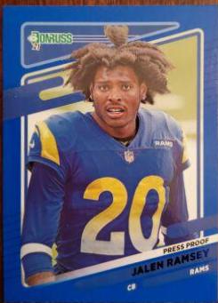 Jalen Ramsey [No Helmet Press Proof Blue] #141