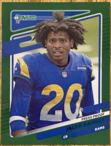 Jalen Ramsey [No Helmet Press Proof Green] #141