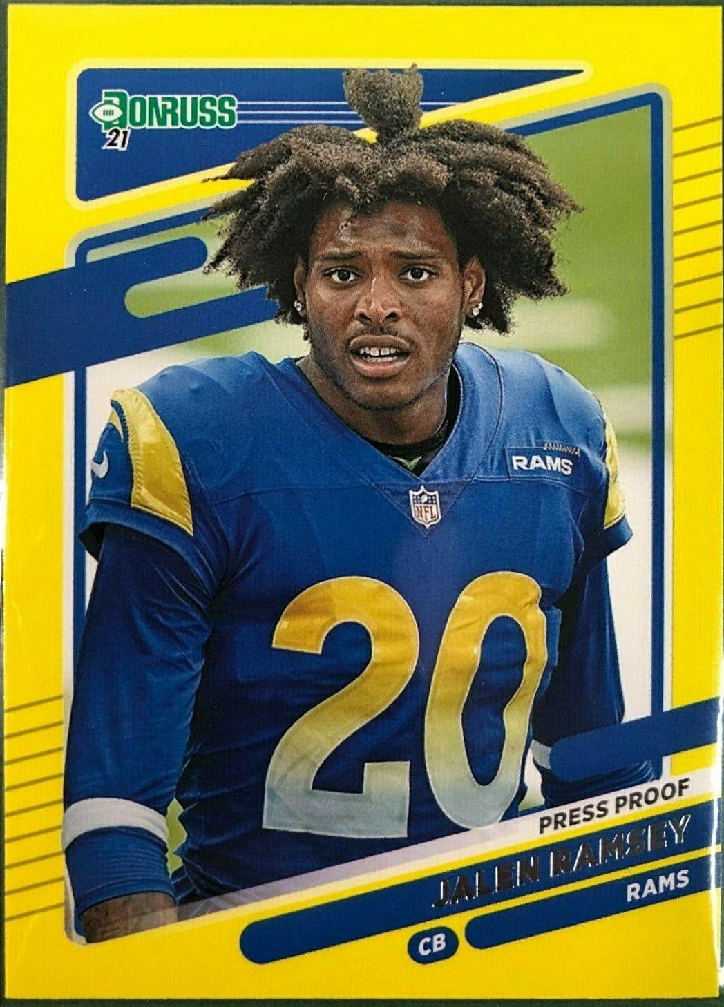 Jalen Ramsey [No Helmet Press Proof Yellow] #141