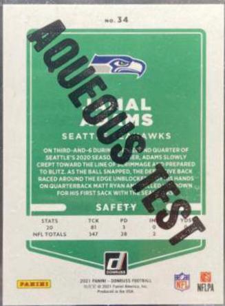Jamal Adams [Aqueous Test] #34