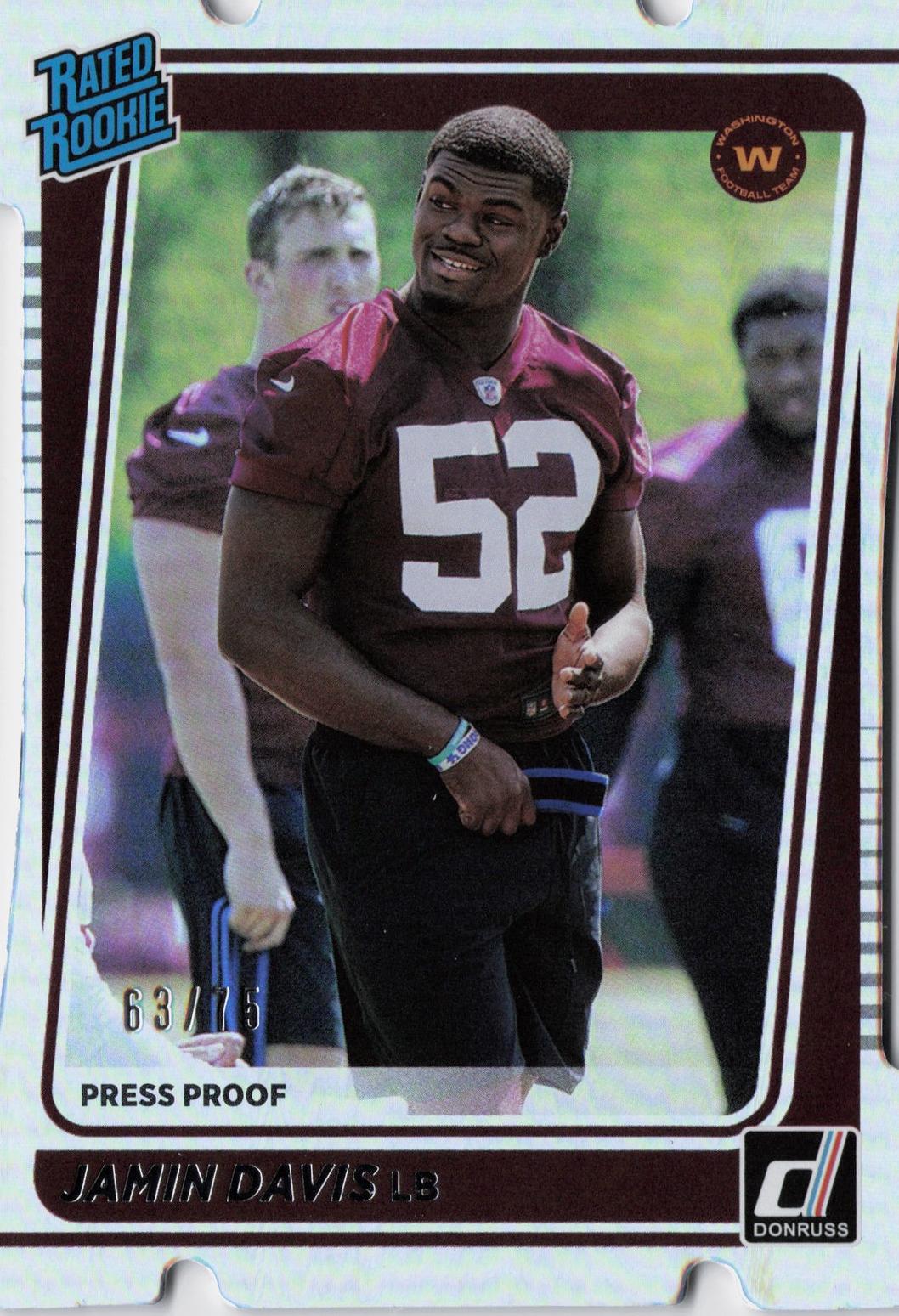 Jamin Davis [Press Proof Silver Die Cut] #337