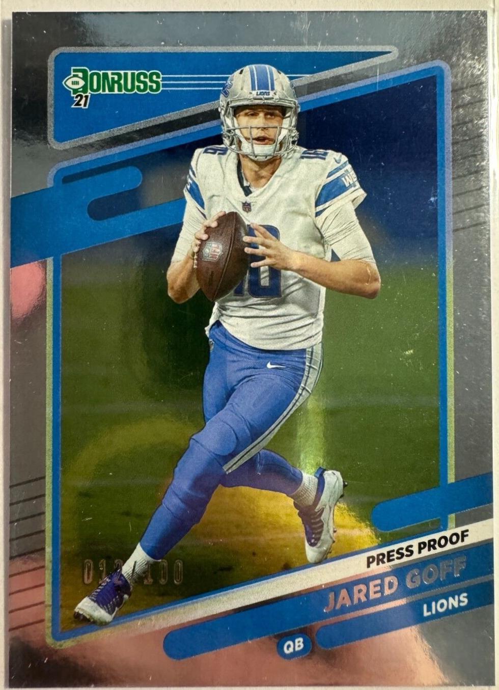 Jared Goff [Press Proof Silver] #170