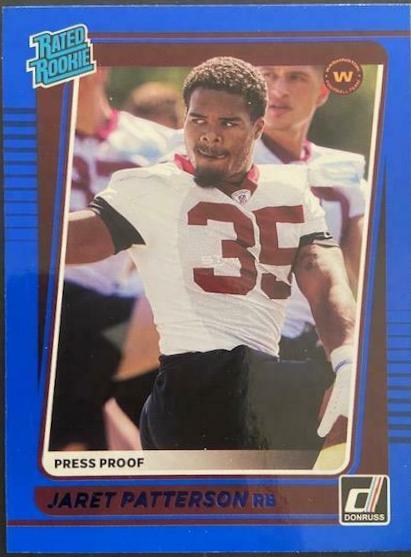 Jaret Patterson [Press Proof Blue] #298