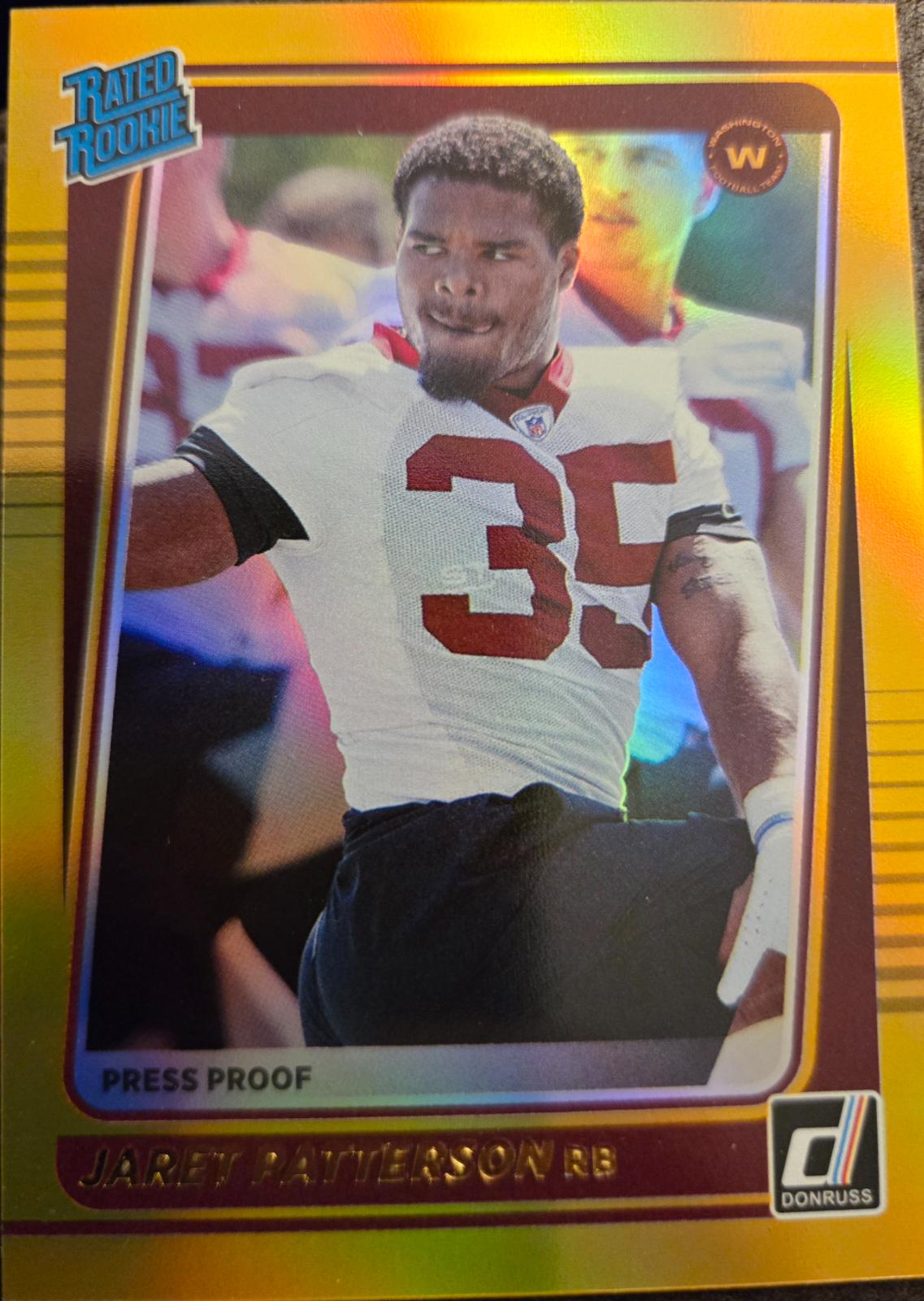 Jaret Patterson [Press Proof Yellow] #298