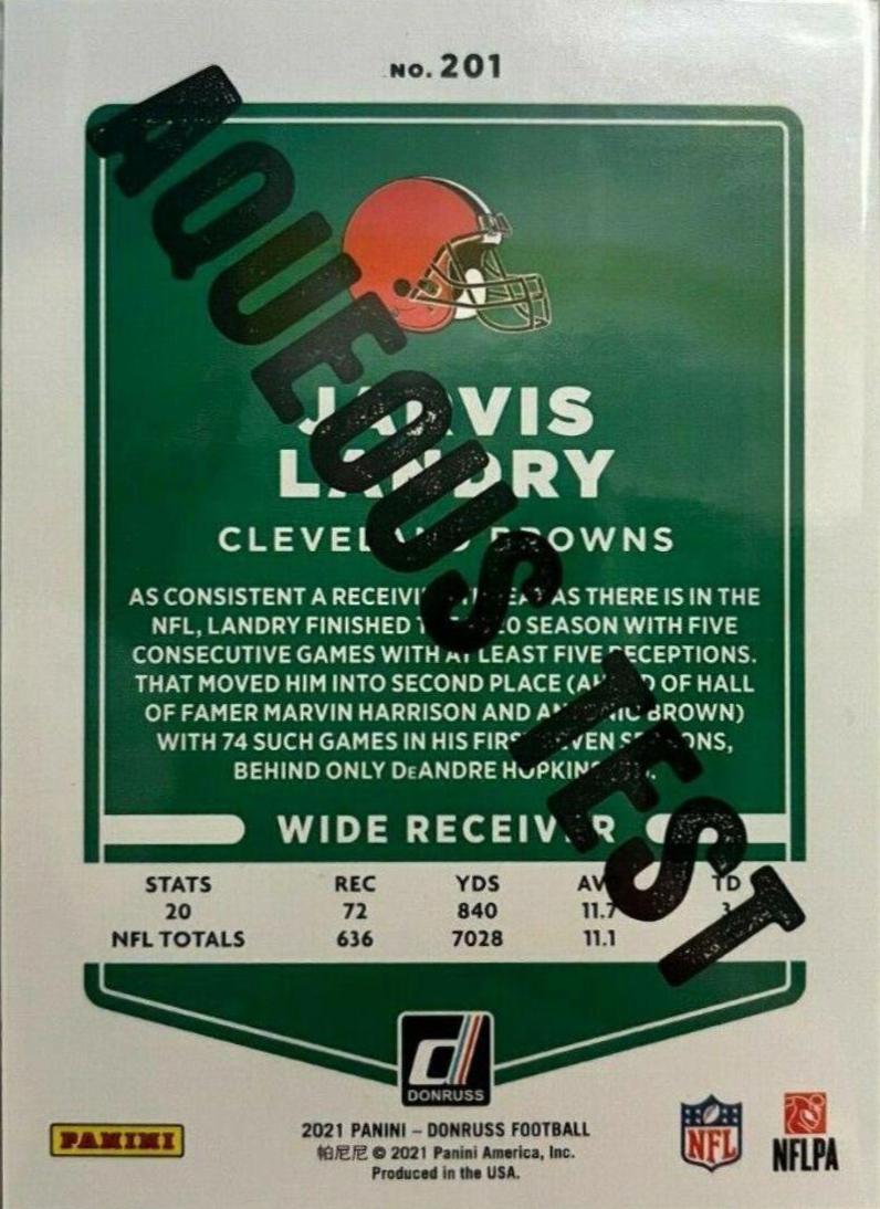 Jarvis Landry [Aqueous Test] #201