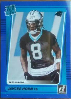 Jaycee Horn [Press Proof Blue] #329
