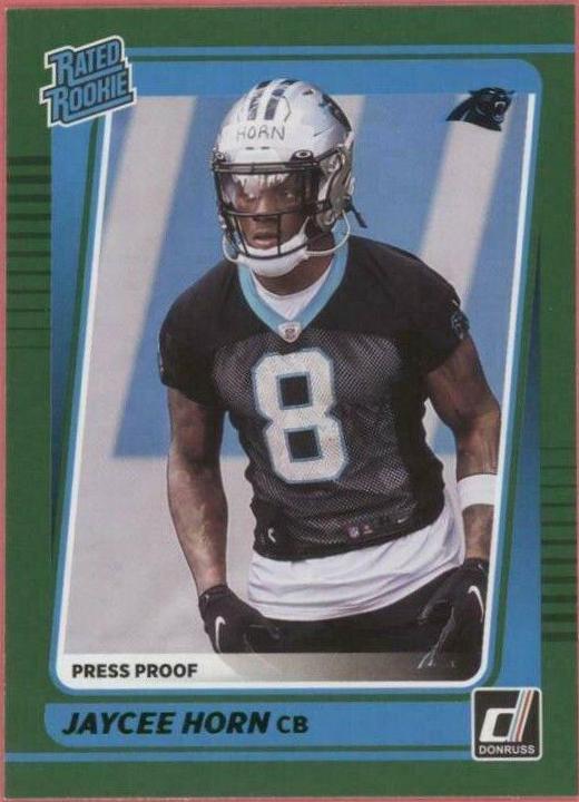 Jaycee Horn [Press Proof Green] #329