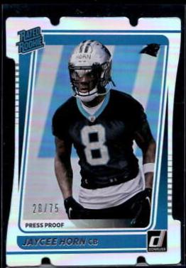 Jaycee Horn [Press Proof Silver Die Cut] #329