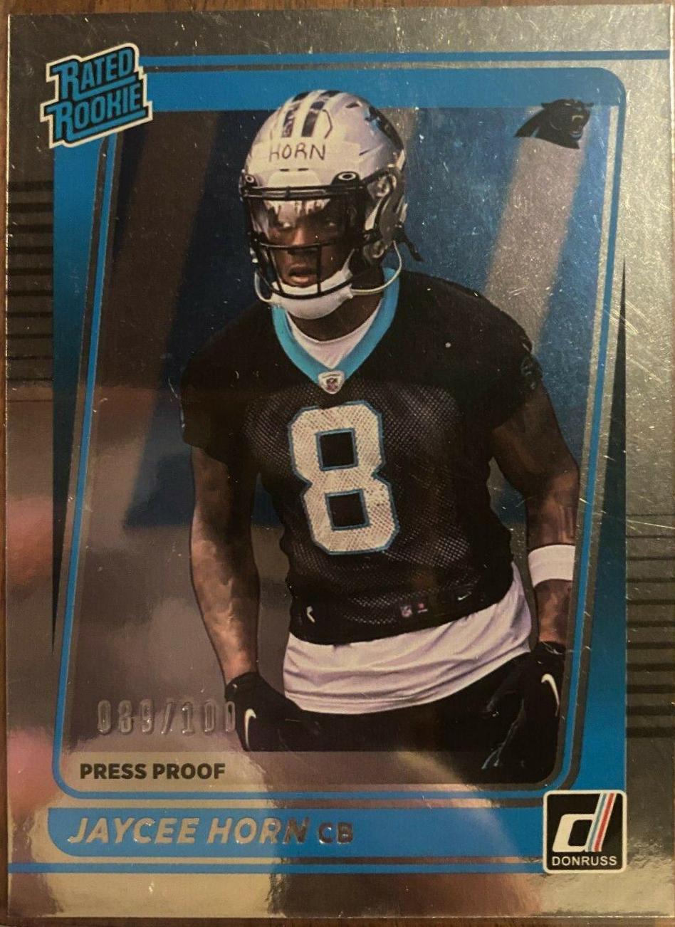 Jaycee Horn [Press Proof Silver] #329