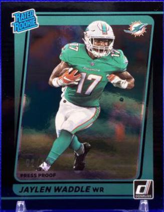 Jaylen Waddle [Press Proof Black] #263