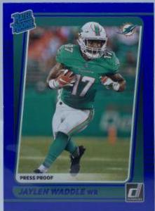 Jaylen Waddle [Press Proof Blue] #263