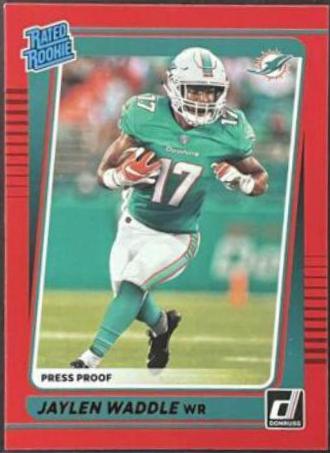 Jaylen Waddle [Press Proof Red] #263