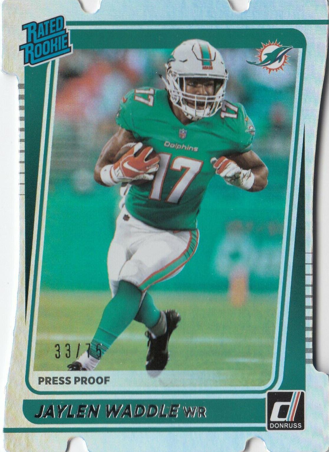 Jaylen Waddle [Press Proof Silver Die Cut] #263