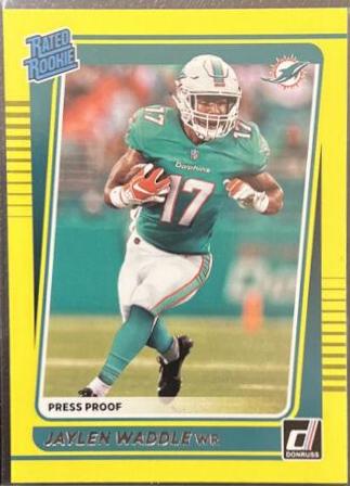 Jaylen Waddle [Press Proof Yellow] #263