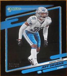 Jeff Okudah [Press Proof Black] #172