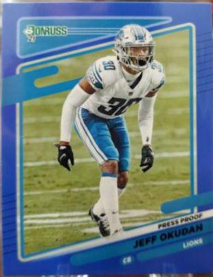 Jeff Okudah [Press Proof Blue] #172