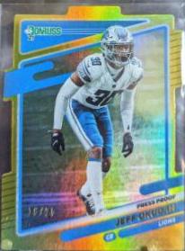 Jeff Okudah [Press Proof Gold Die Cut] #172