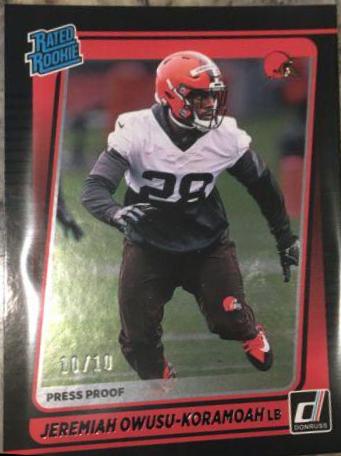 Jeremiah Owusu Koramoah [Press Proof Black] #326