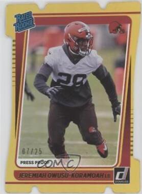 Jeremiah Owusu Koramoah [Press Proof Gold Die Cut] #326