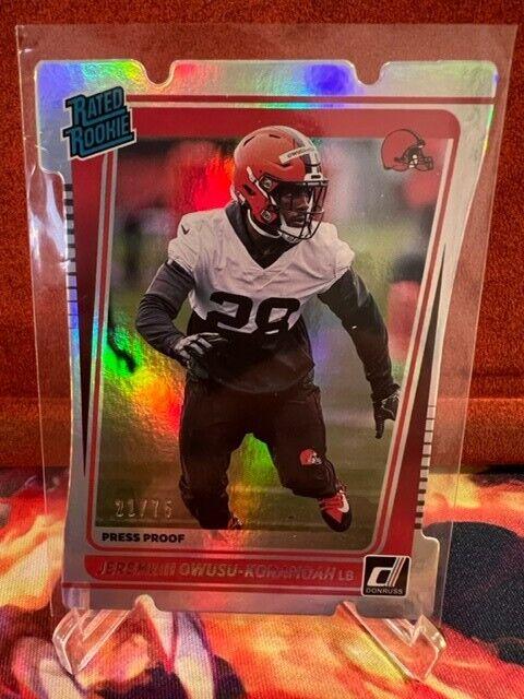 Jeremiah Owusu Koramoah [Press Proof Silver Die Cut] #326