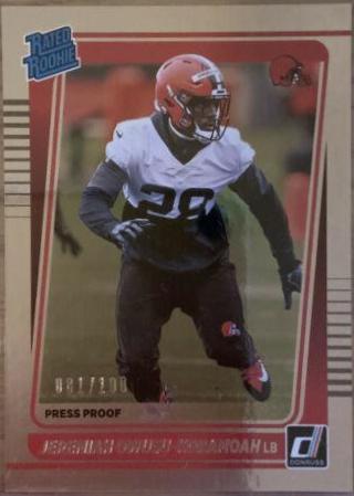 Jeremiah Owusu Koramoah [Press Proof Silver] #326