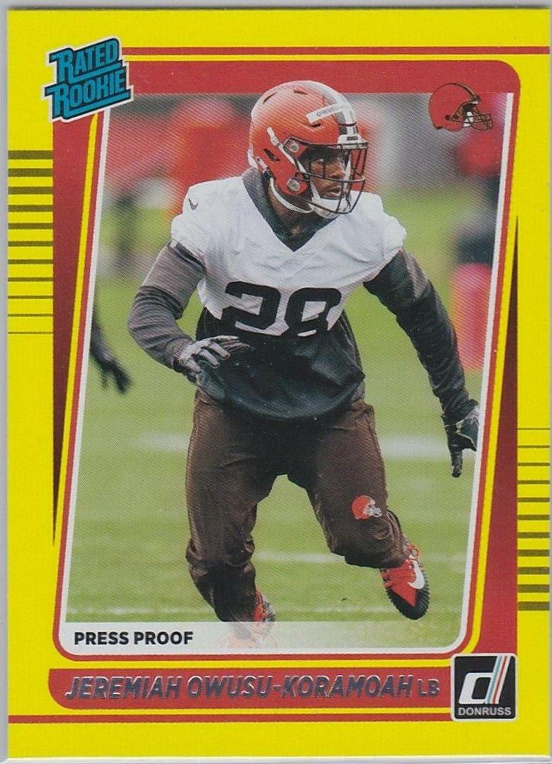 Jeremiah Owusu Koramoah [Press Proof Yellow] #326