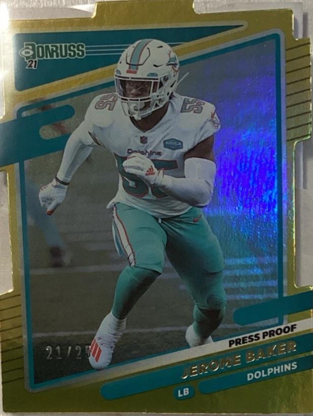 Jerome Baker [Press Proof Gold Die Cut] #67