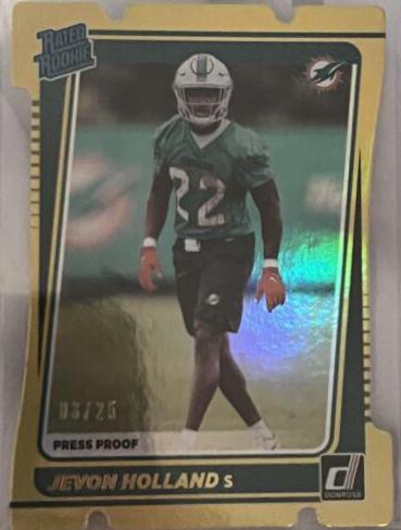 Jevon Holland [Press Proof Gold Die Cut] #348