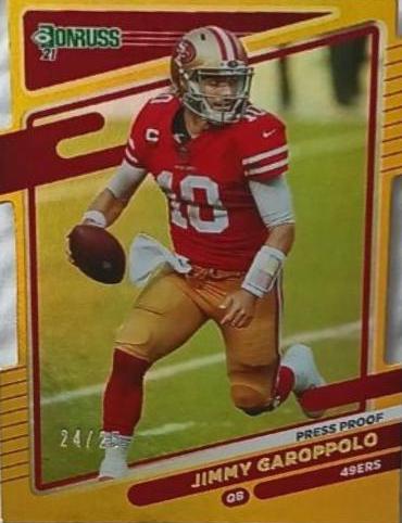 Jimmy Garoppolo [Press Proof Gold Die Cut] #53