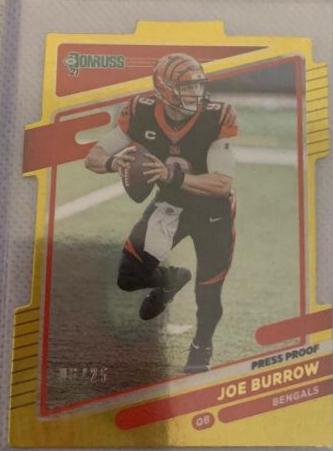 Joe Burrow [Press Proof Gold Die Cut] #211