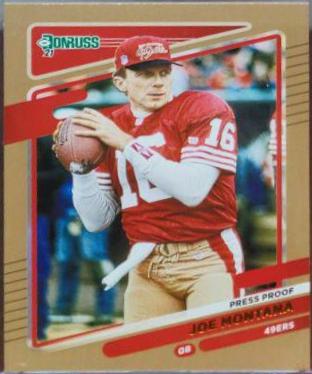 Joe Montana [No Helmet Press Proof Bronze] #57