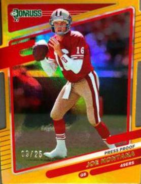 Joe Montana [Press Proof Gold Die Cut] #57
