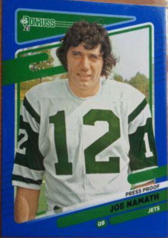 Joe Namath [No Helmet Press Proof Blue] #42