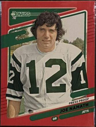 Joe Namath [No Helmet Press Proof Red] #42