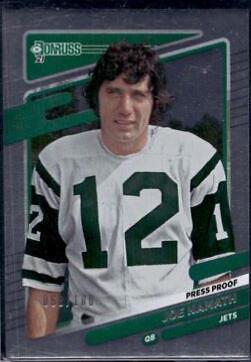 Joe Namath [No Helmet Press Proof Silver] #42